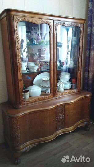 Старинный буфет, витрина 50-60 годов