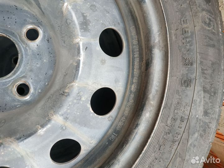 Комплект колес R15 Hyundai Solaris 1 Kia Rio 3