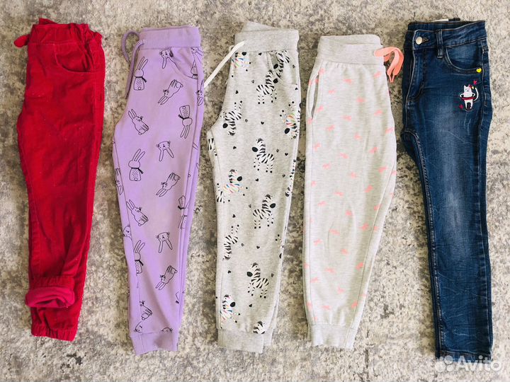Фирменные вещи пакетом на девочку 110-116