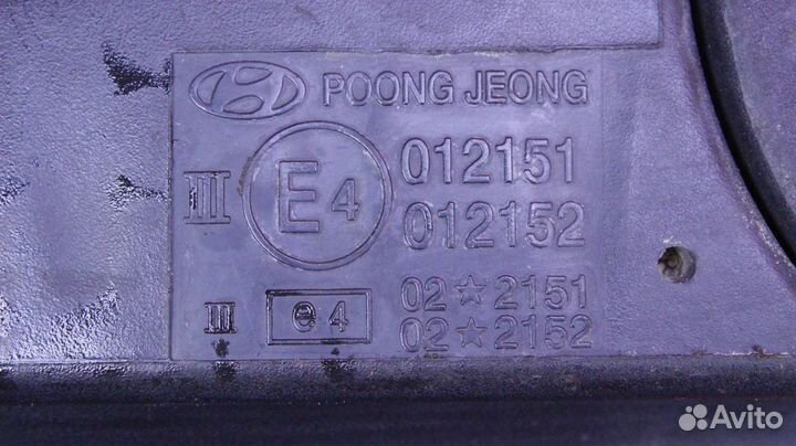 Зеркало заднего вида боковое правое Hyundai Avante