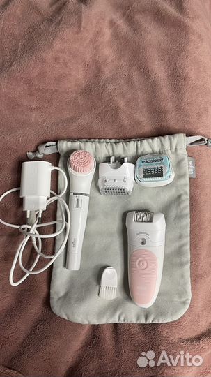 Braun Электрический эпилятор + Прибор FaceSpa