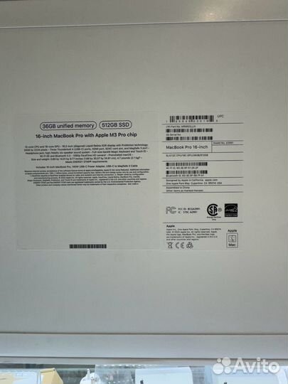 Macbook pro 16 m3 pro 36/512 Silver