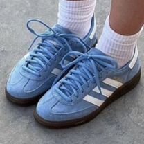 Кроссовки adidas spezial голубые