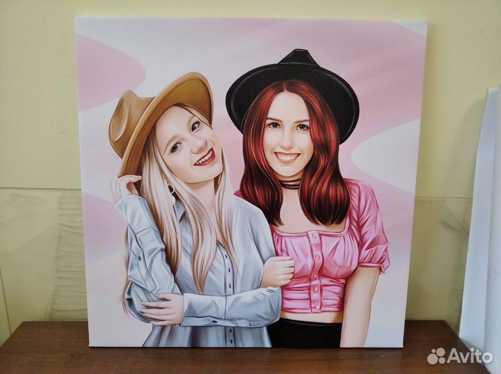 Портрет по фото на холсте в Барнауле