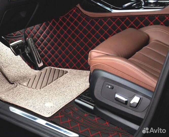 3D Коврики Geely Салон Багажник из Экокожи