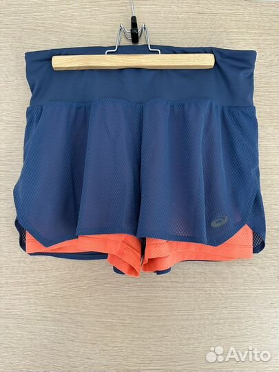 Шорты двойные asics размер М