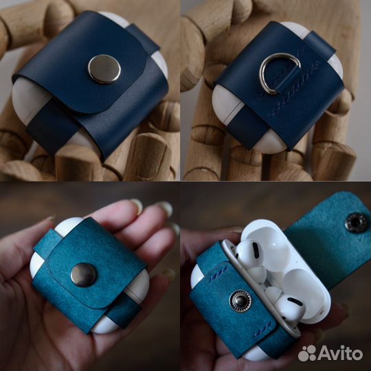 Чехол для airpods pro кожа ручная работа