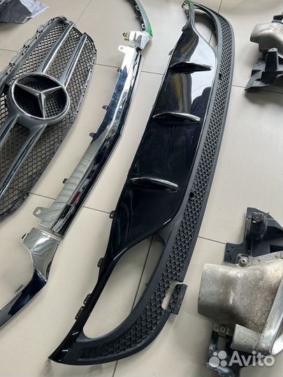 Решетка радиатора диффузорвыхлопа мерседес w205