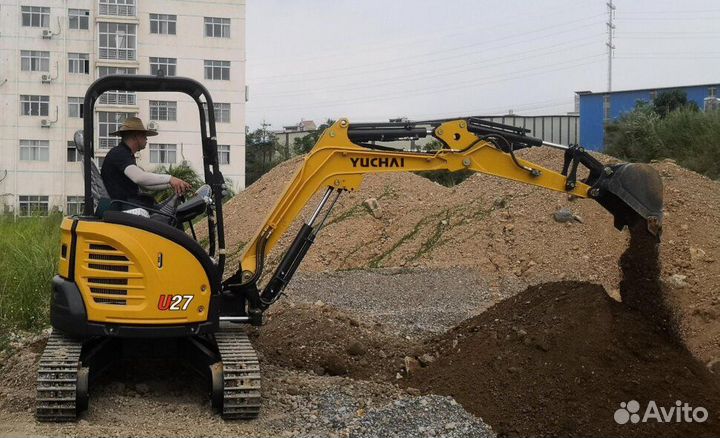 Мини-экскаватор Yuchai U 27, 2024