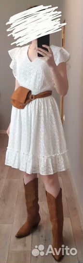 Казаки Zara сумка кросс-боди Mango пояс Mango