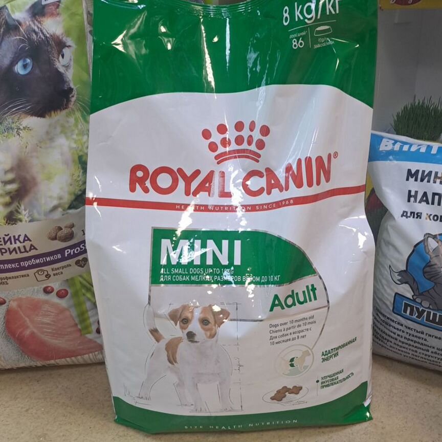 Корм для собак royal canin mini adult 8кг