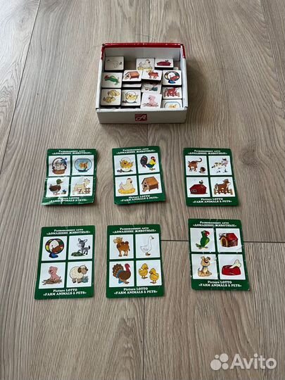 Детское лото деревянное