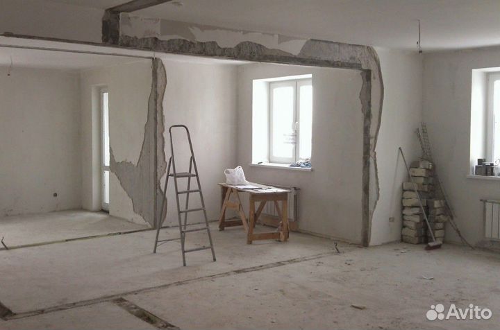 Снос демонтаж стен