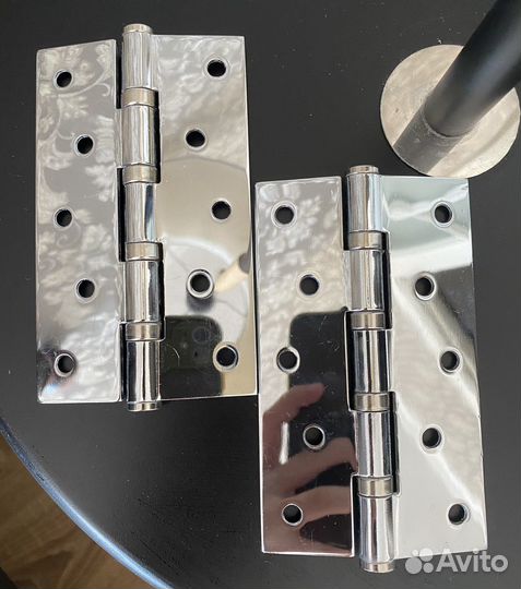 Петли дверные универсальные хром