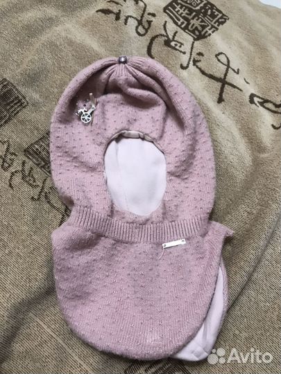 Шапка шлем 46-48 девочка