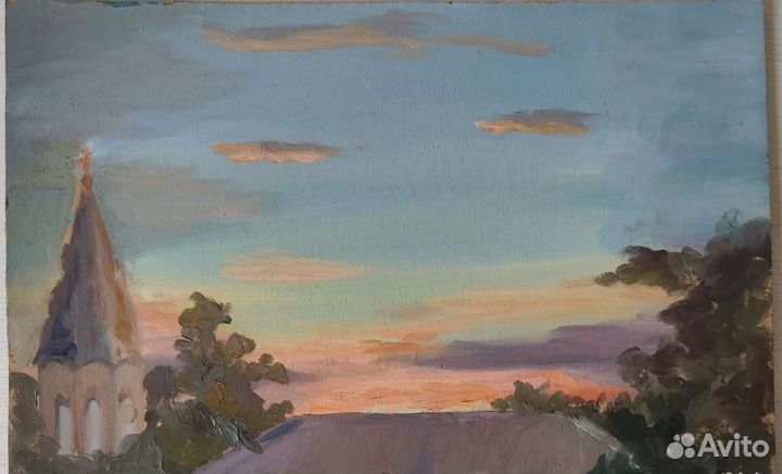 Этюд масло картон