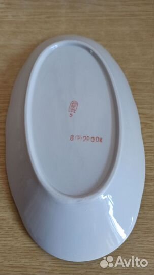 Блюдо селëдочница, Рижский фарфор