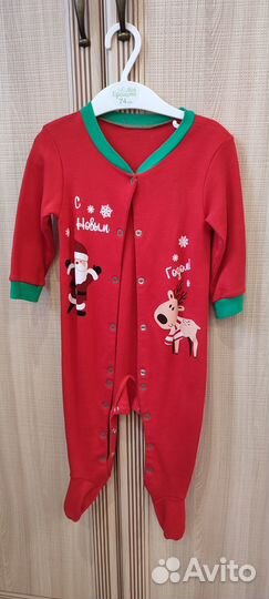 Новогодний комплект на 6-9 месяцев