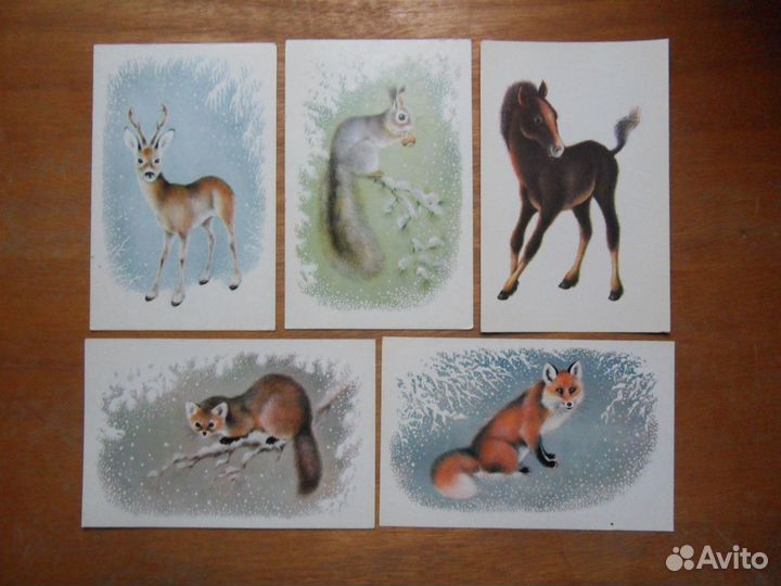 Открытки СССР. Художник Исаков