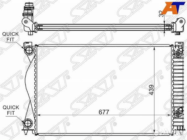 Радиатор audi, audi A6, audi A6 05-11