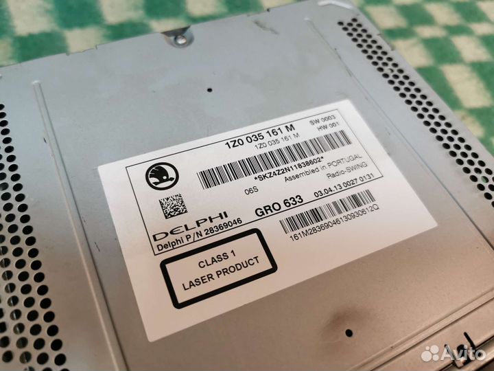 Автомагнитола Skoda Octavia swing