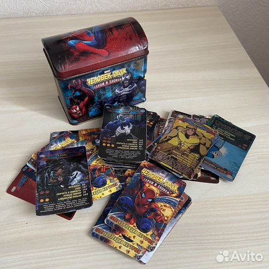 Коллекционные карточки Marvel Человек паук