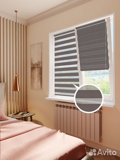 Рулонные шторы Блэкаут Коралловые RAL7617