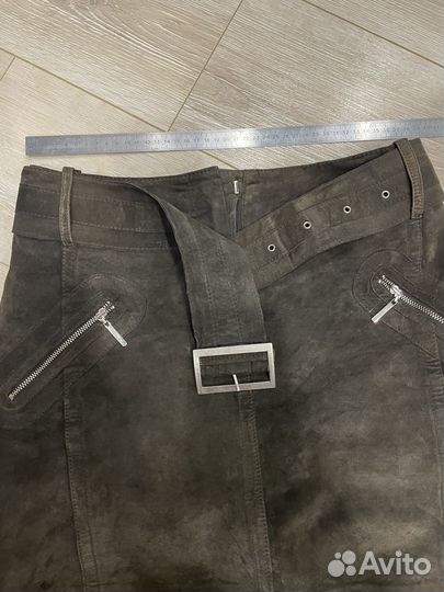 Юбка замшевая 44