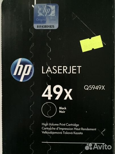 HP 49X, Оригинальный лазерный картридж HP LaserJet