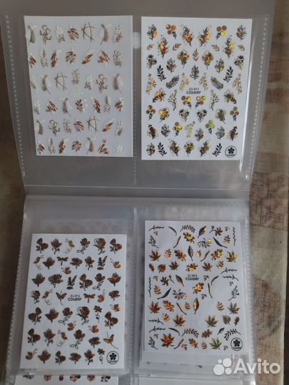 Наклейки на ногти на клеевой основе