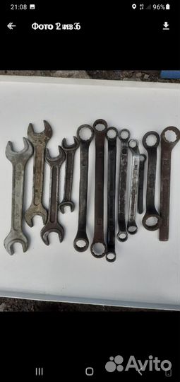 Ключи рожковые, накидные больш.разм.Головки