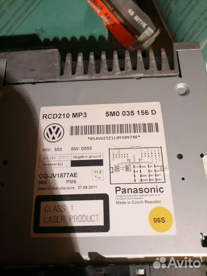 Штатная магнитола volkswagen polo