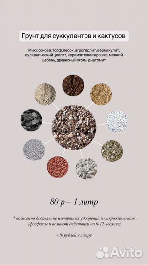 Грунт для кактусов и суккулентов