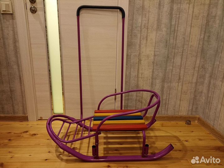 Санки детские с универсальной ручкой