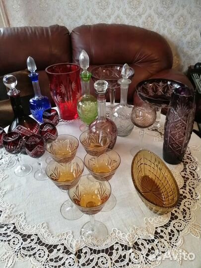 Цветной хрусталь СССР