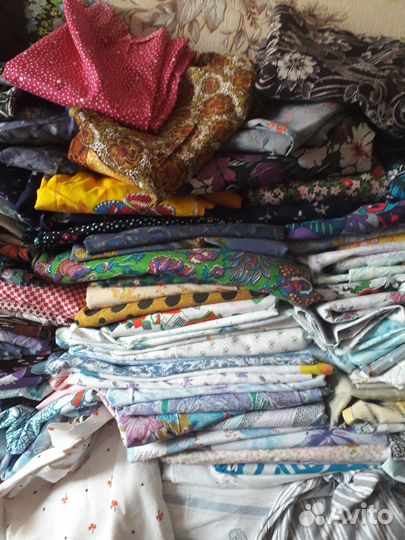 Ткани и отрезы СССР бязь.лен.фланель.штапель