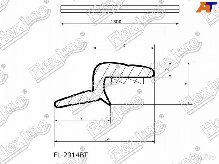 Уплотнитель лобового стекла Nissan Murano Z51