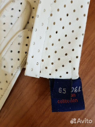 Продаю кожаные перчатки женские, размер 6,5