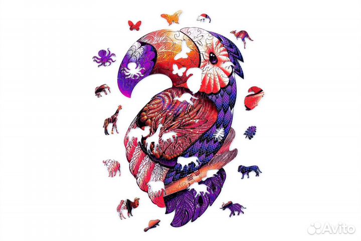 Деревянный пазл Радужный тукан (XL/199) (Chapa), д