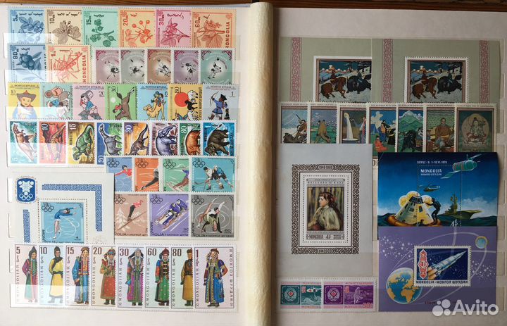 Марки Монголии 1958-1983 в альбоме (чистые), ч. 2