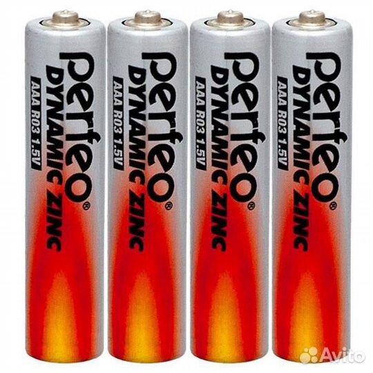 Элемент питания perfeo R03 (уп.4 шт.) Dynamic Zinc
