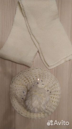 Комплект для девочки берет + шарфик