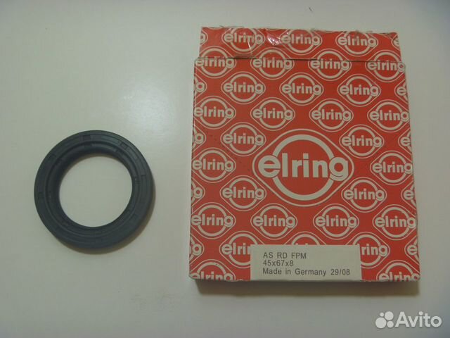 Сальник коленчатого вала переднего Elring 45x67x8