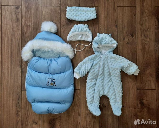 Конверт на выписку зимний (для двойни)