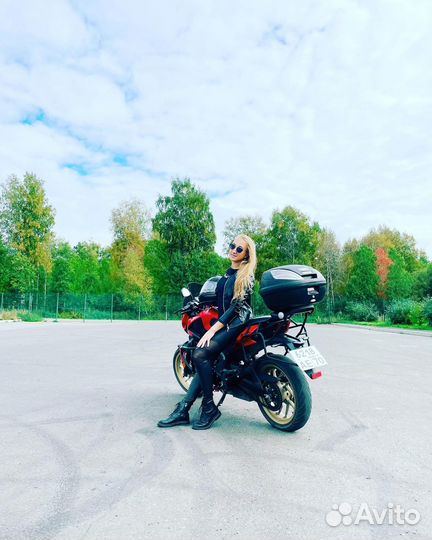 Фотосессия с мотоциклом