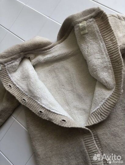 Комбинезон теплый вязанный