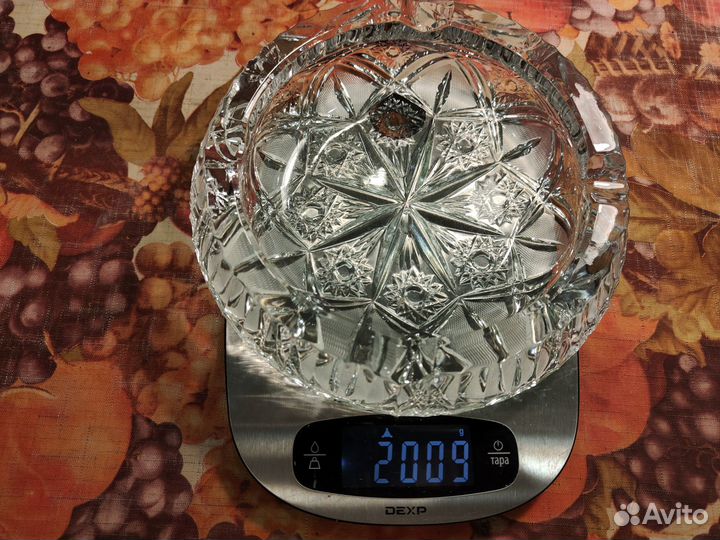 Пепельница хрустальная шикарная