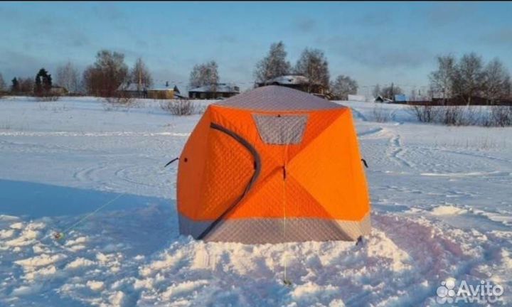 Мобильная баня палатка куб зимняя mircamping-2017