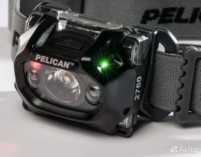 Налобный двухлучевой фонарь Peli, черный 2760C