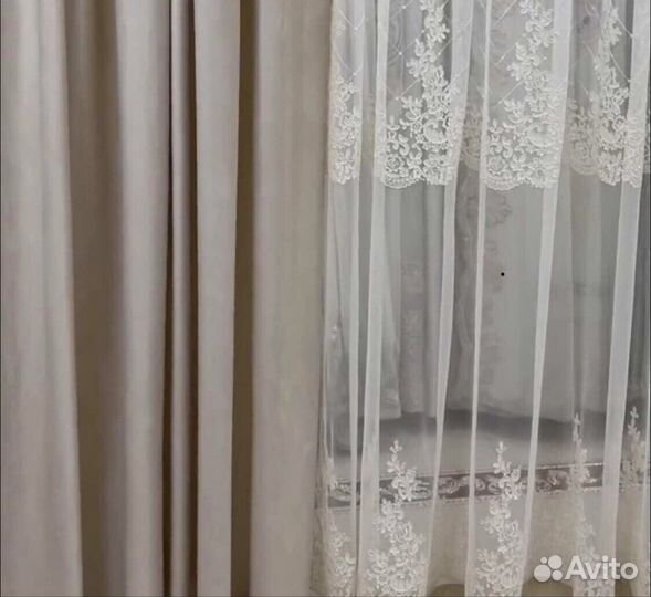 Ткань на шторы и тюль,грек сетка с вышивкой.Турция
